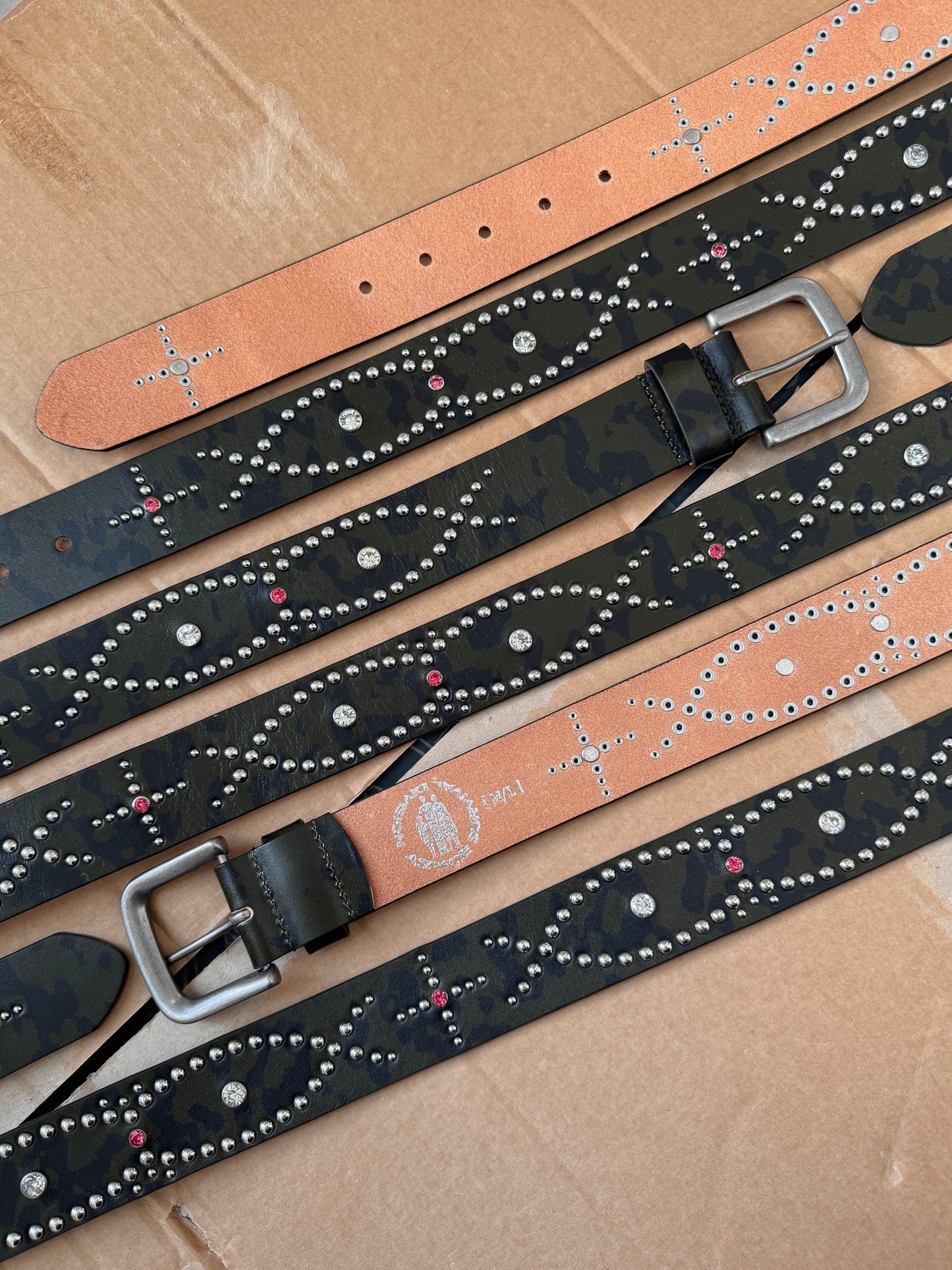 ASPACE* STUDDED BELT [ CAMO ]