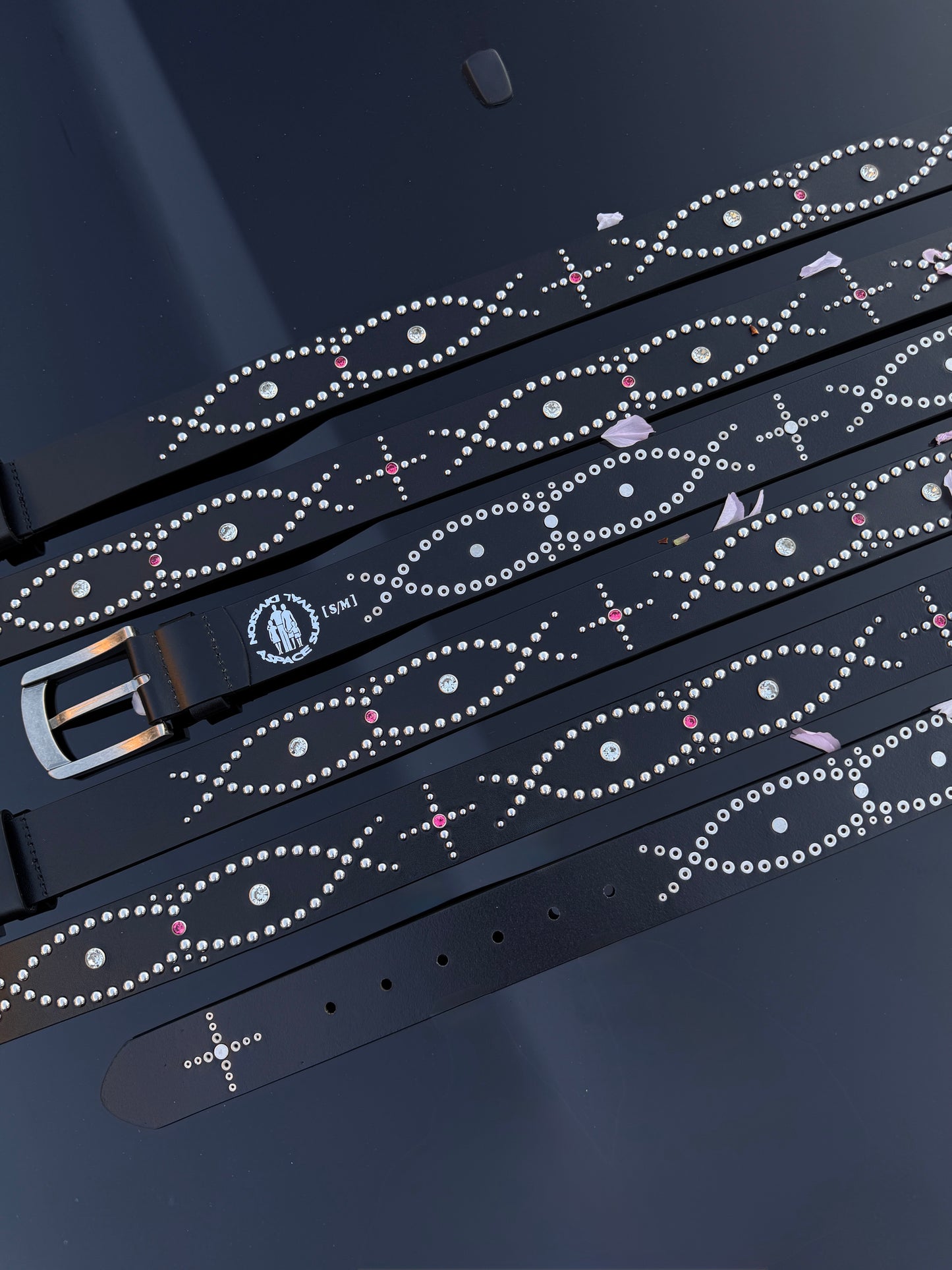 ASPACE* STUDDED BELT [ BLACK ]