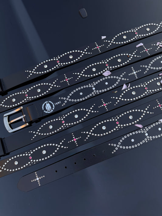 ASPACE* STUDDED BELT [ BLACK ]
